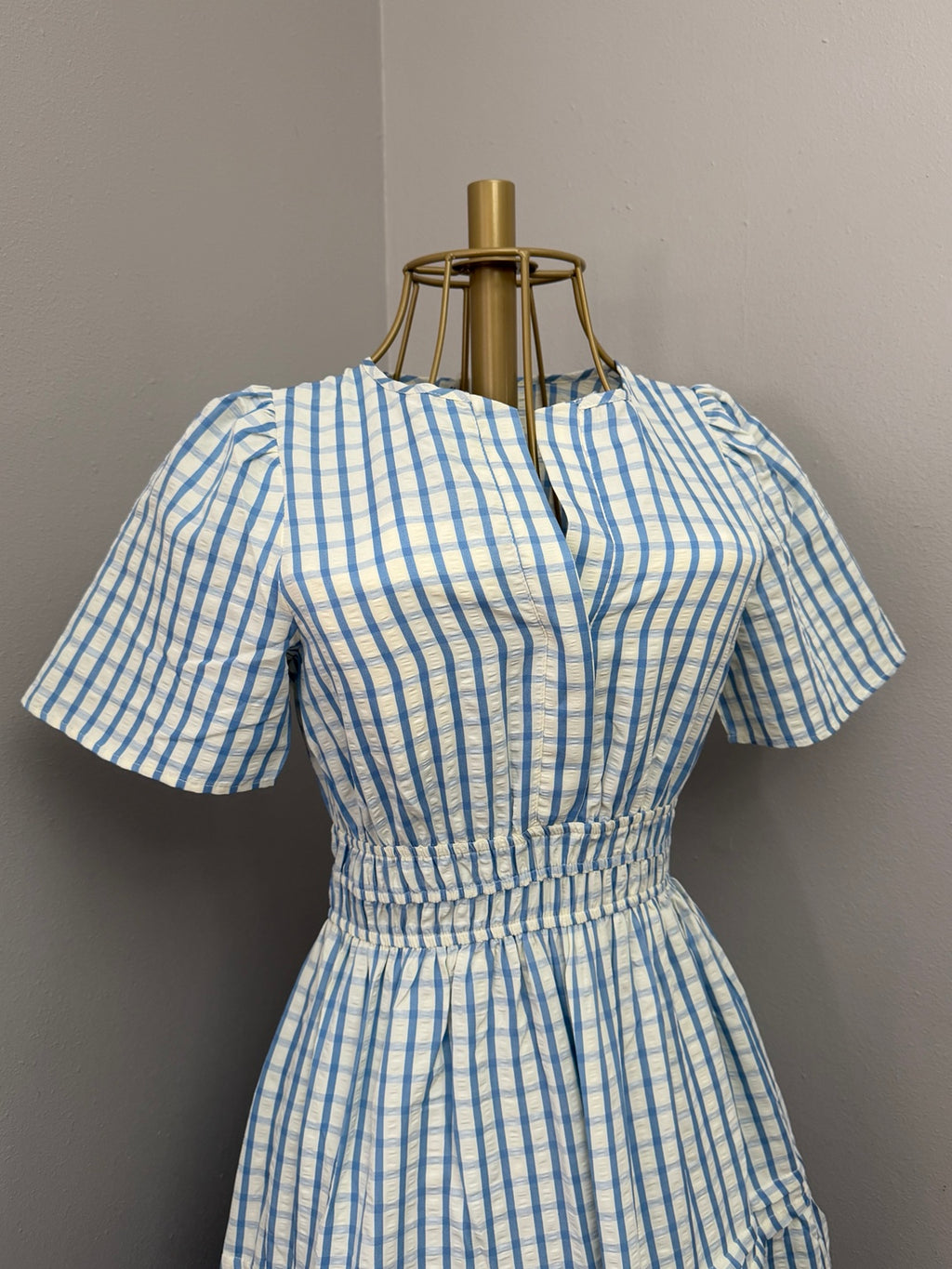 Bluebell Stripe Tiered Maxi Dress detail