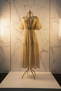 Champagne Dot Flutter Maxi Dress
