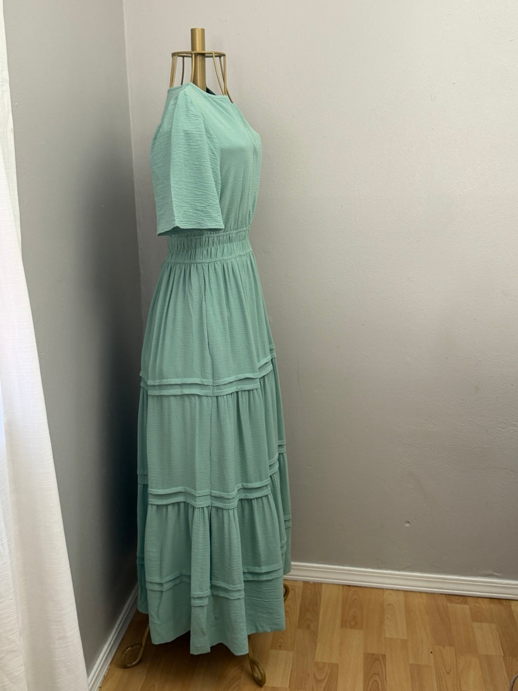Sea Glass Tiered Maxi Dress alternate view